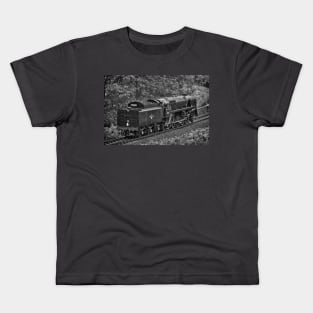 British Railways 9F - Black and White Kids T-Shirt